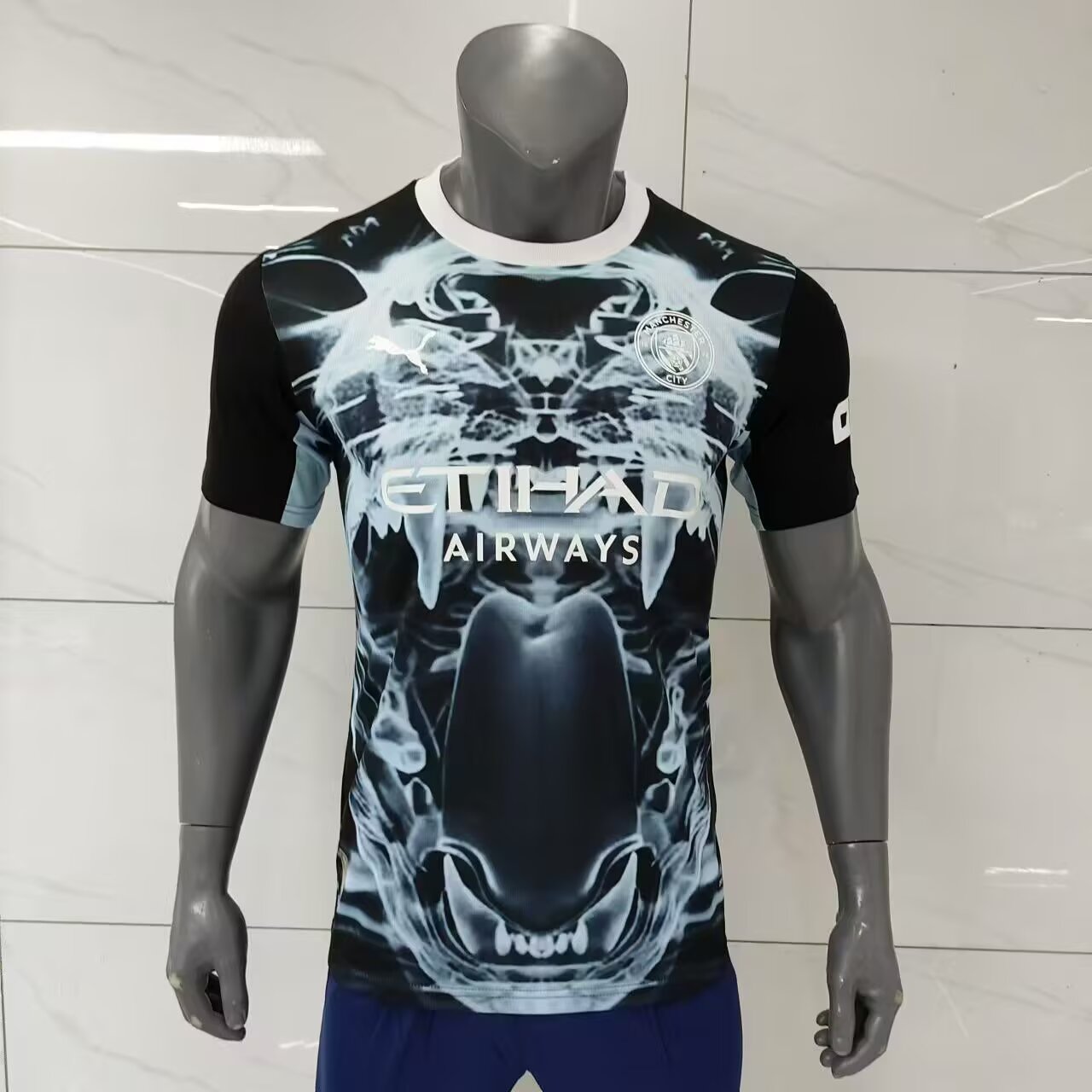 2025/2026 Player Version Manchester City Black And Blue Concept Version Football Jersey AAA fan-grade