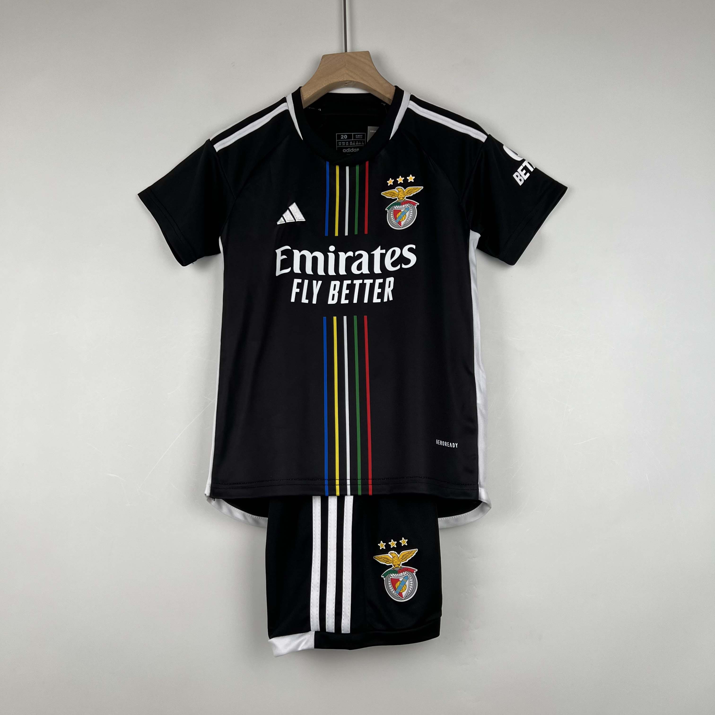 Camiseta de Fútbol Visitante Benfica 2023/2024 Calidad Thai Talla Infantil