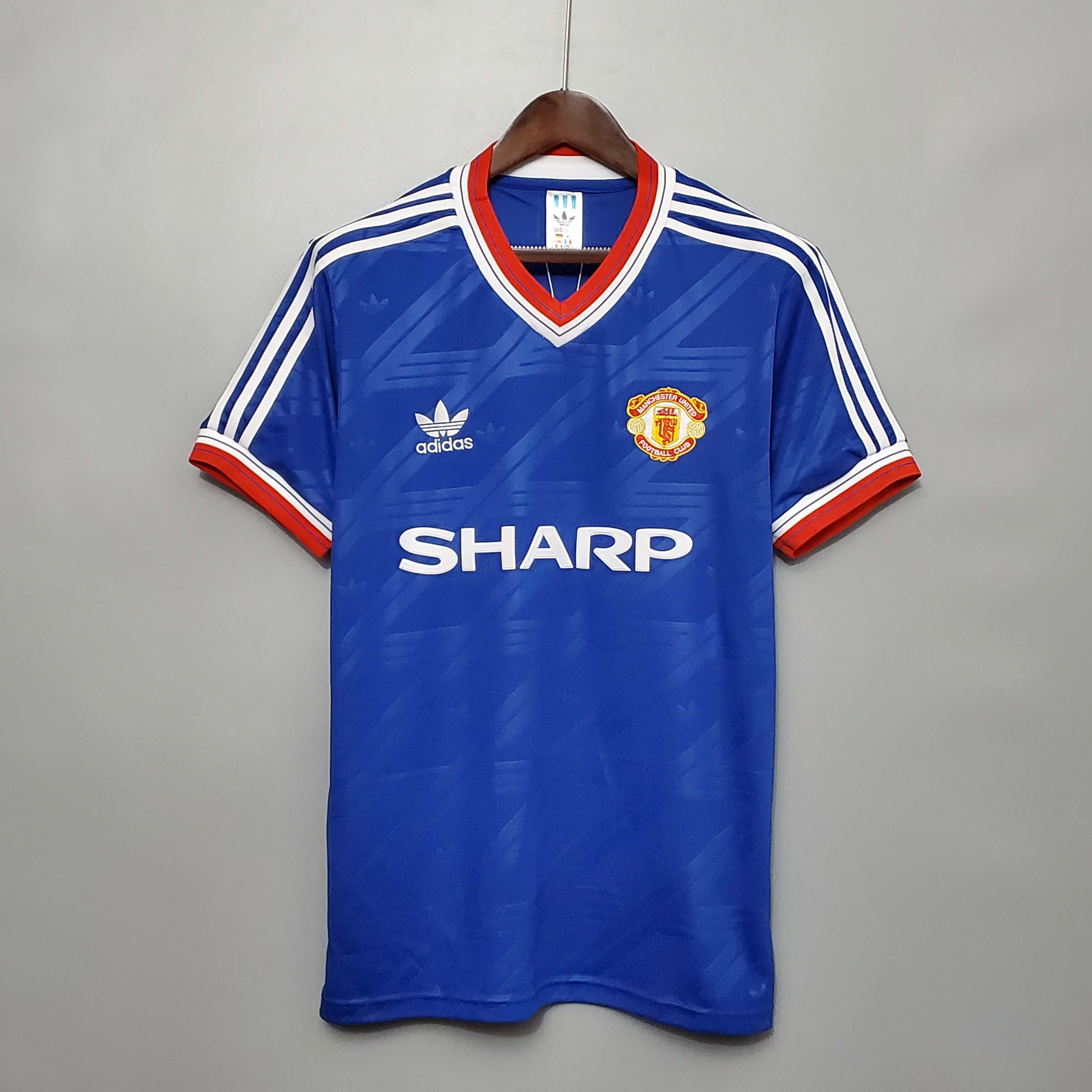 1986/1988 Retro Manchester United Third Away Football Shirt AAA fan-grade