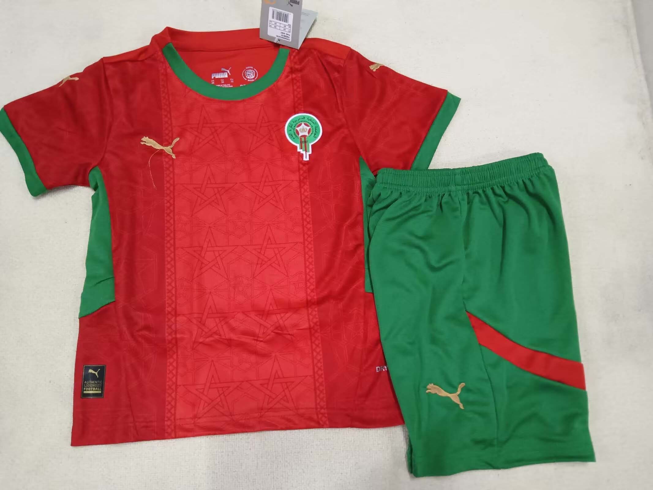 2024/2025 Morocco National Team Home Football Shirt AAA fan-grade Kids Size