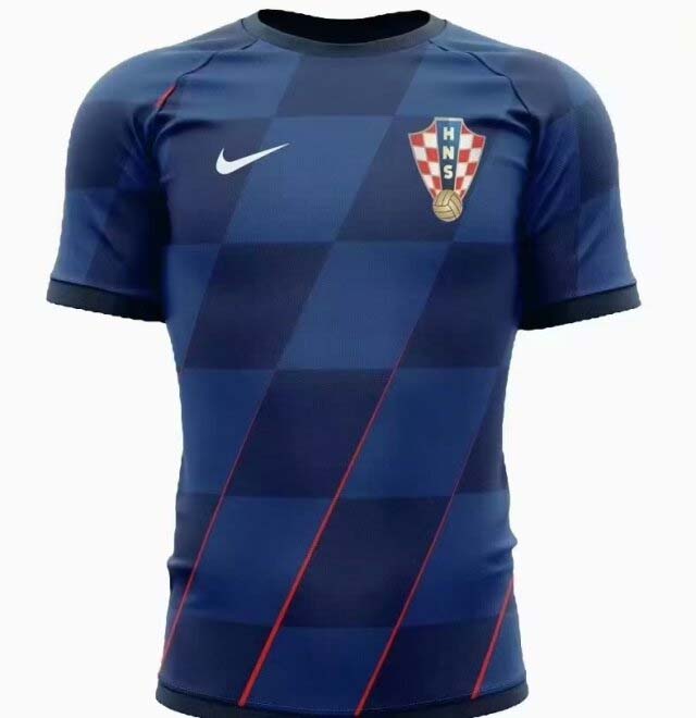 Maillot Extérieur Équipe Nationale Croatie 2024 Qualité Thaï