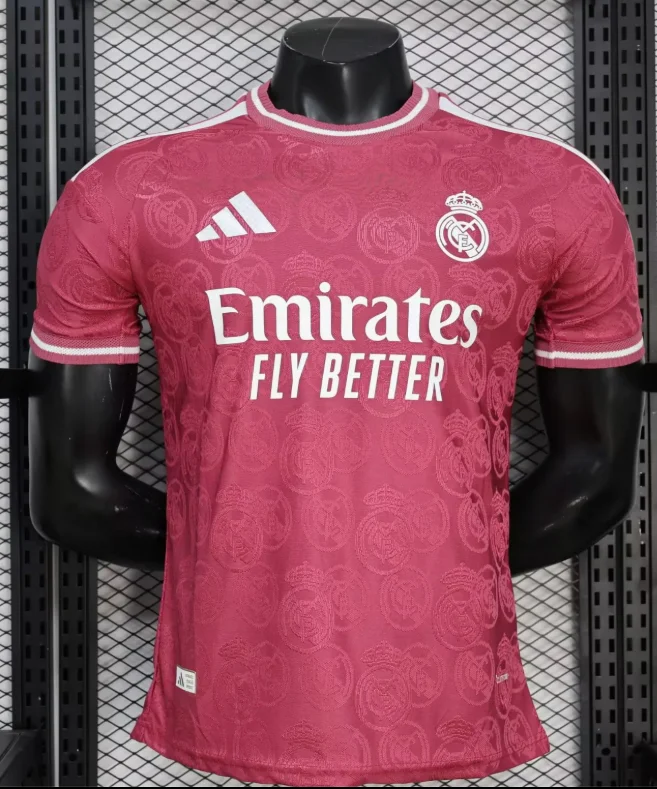 2026/2027 플레이어 버전 Real Madrid 스페셜 에디션 레드 축구 저지 1:1 태국 퀄리티