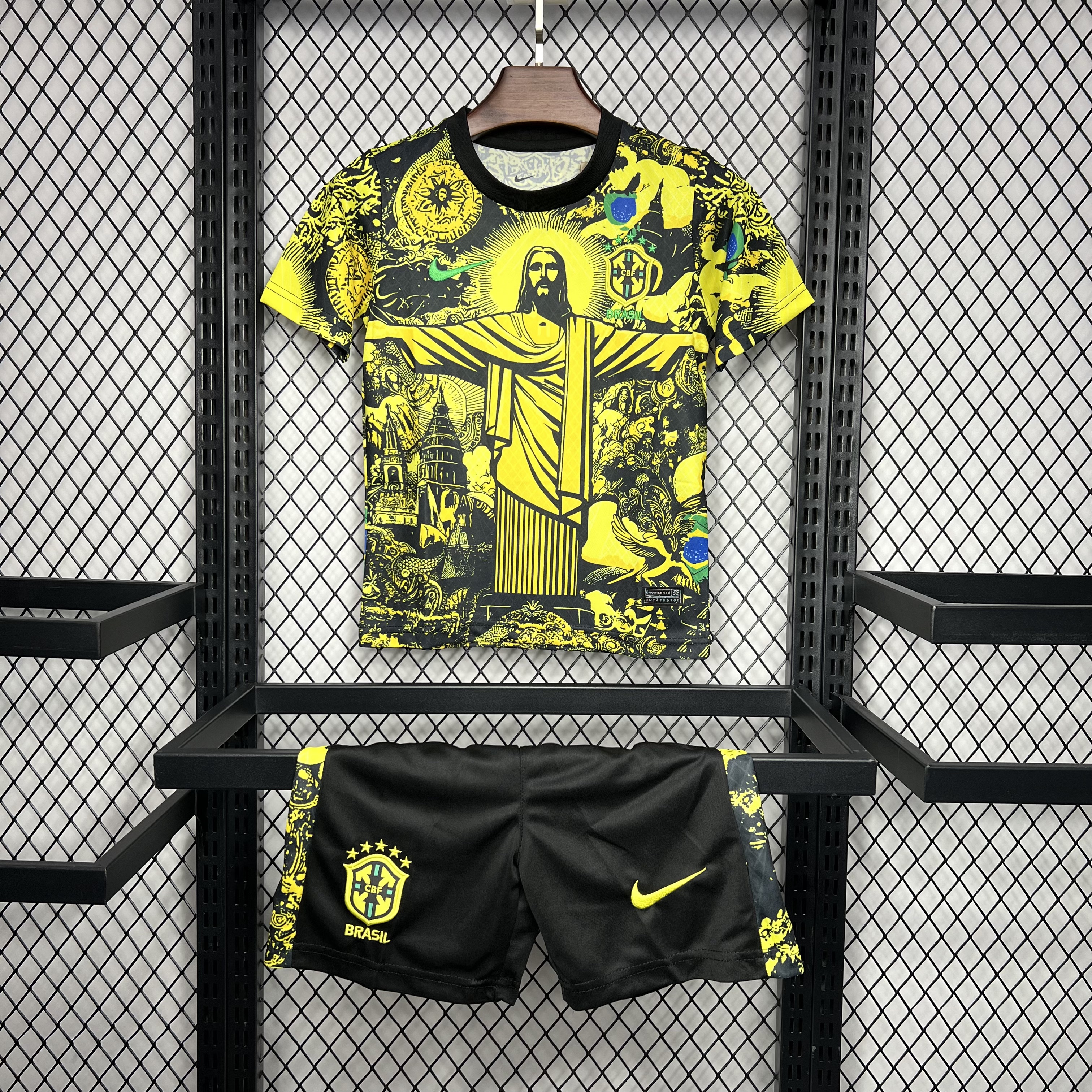 2024-2025 Brazil Special Edition Yellow Kids Size