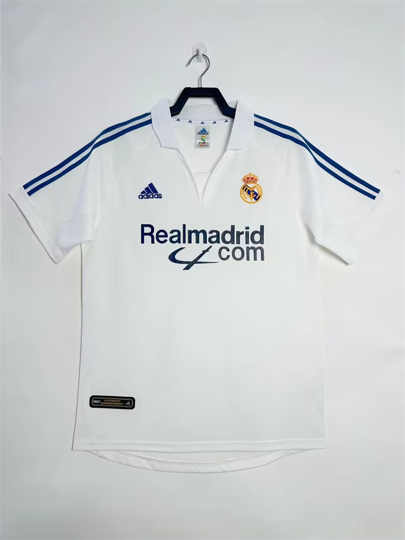2001/2002 Retro Real Madrid Home Soccer Jersey AAA fan-grade