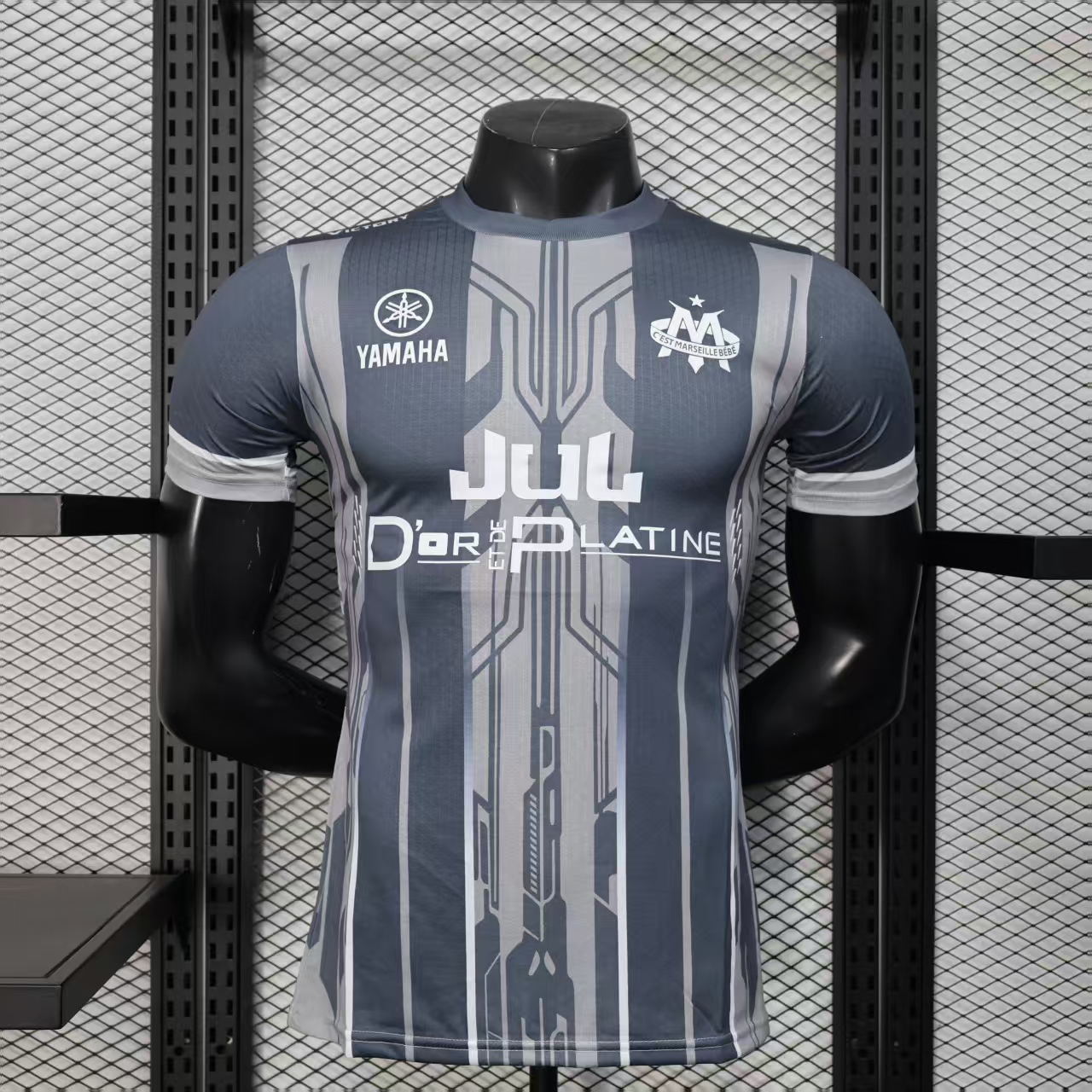 2025/2026 Player Version Olympique de Marseille Special Edition Grey Football Jersey AAA fan-grade
