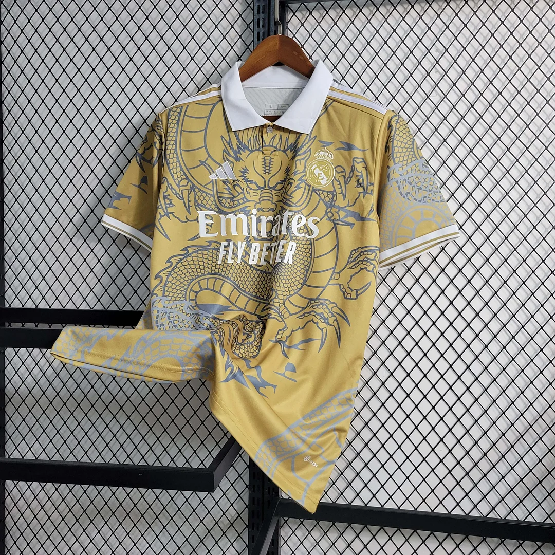 2023/2024 Real Madrid Chinesischer Golddrache Fußballtrikot — view 3