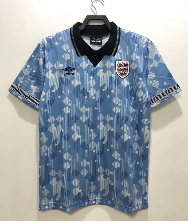 1990 Retro England Third Away Soccer Jersey AAA fan-grade
