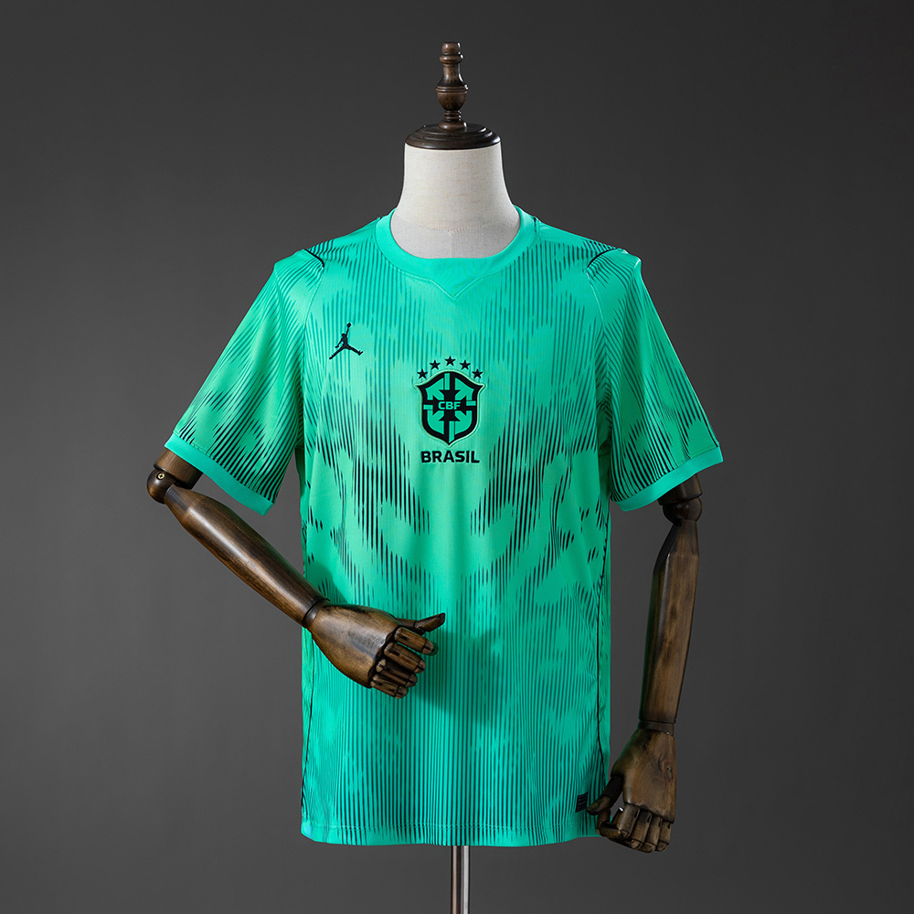 2026 Brazil Gardien de but Maillot -Vert AAA qualité fan