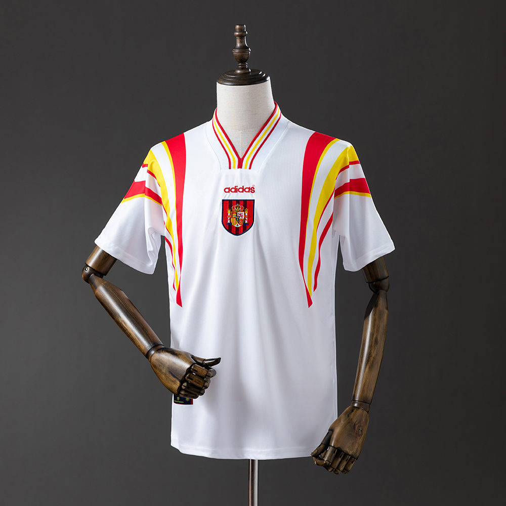 1996 Retro Spanien Auswärtstrikot AAA Fan-Qualität