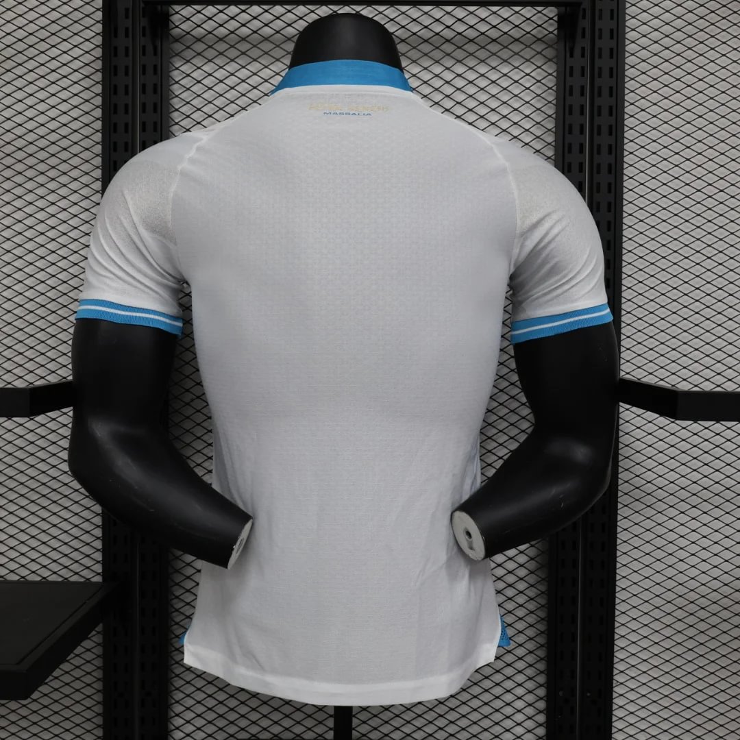 2023/2024 Player Version Olympique de Marseille Home Football Jersey — view 2