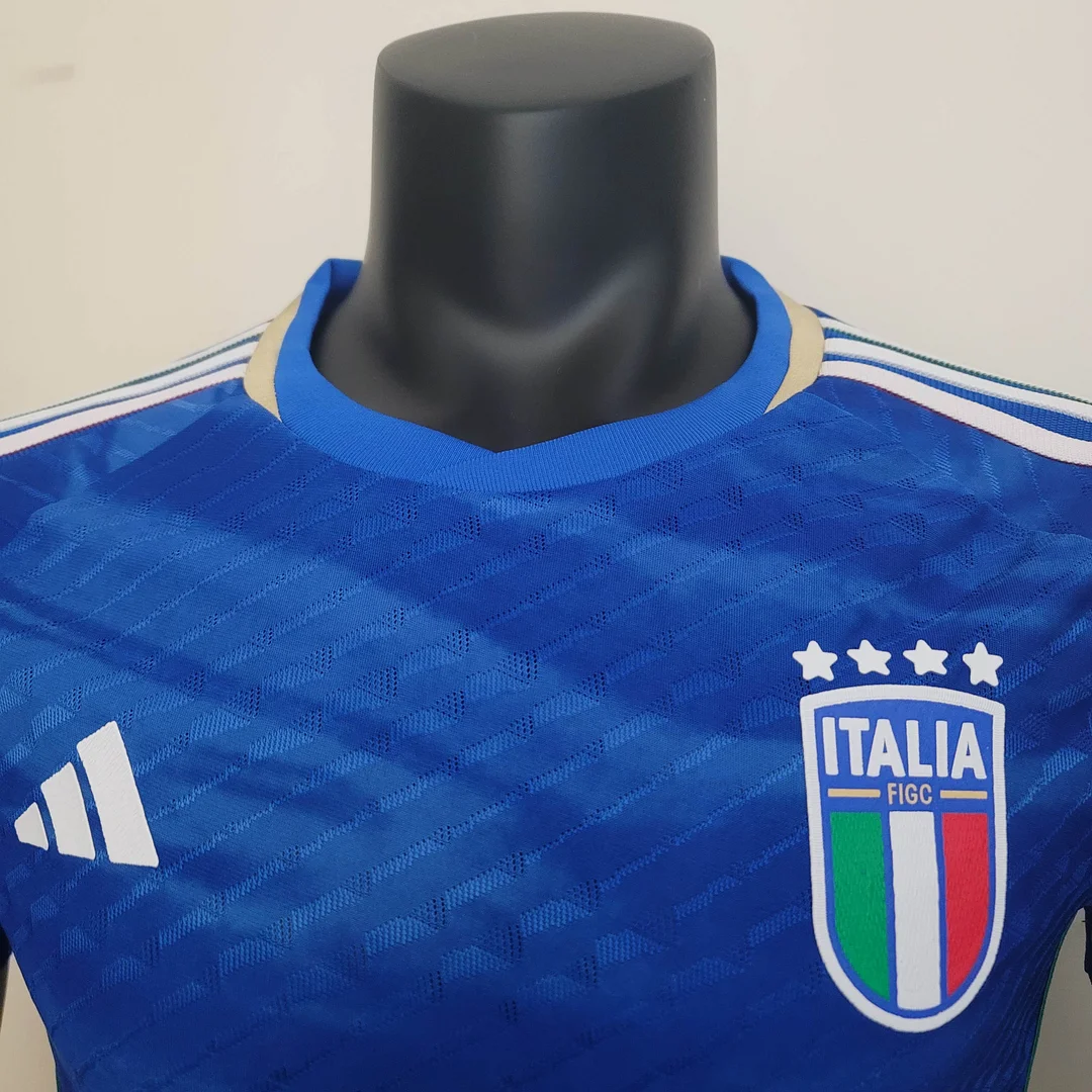 2023 Player Version Italy Home Soccer Shirt — view 3