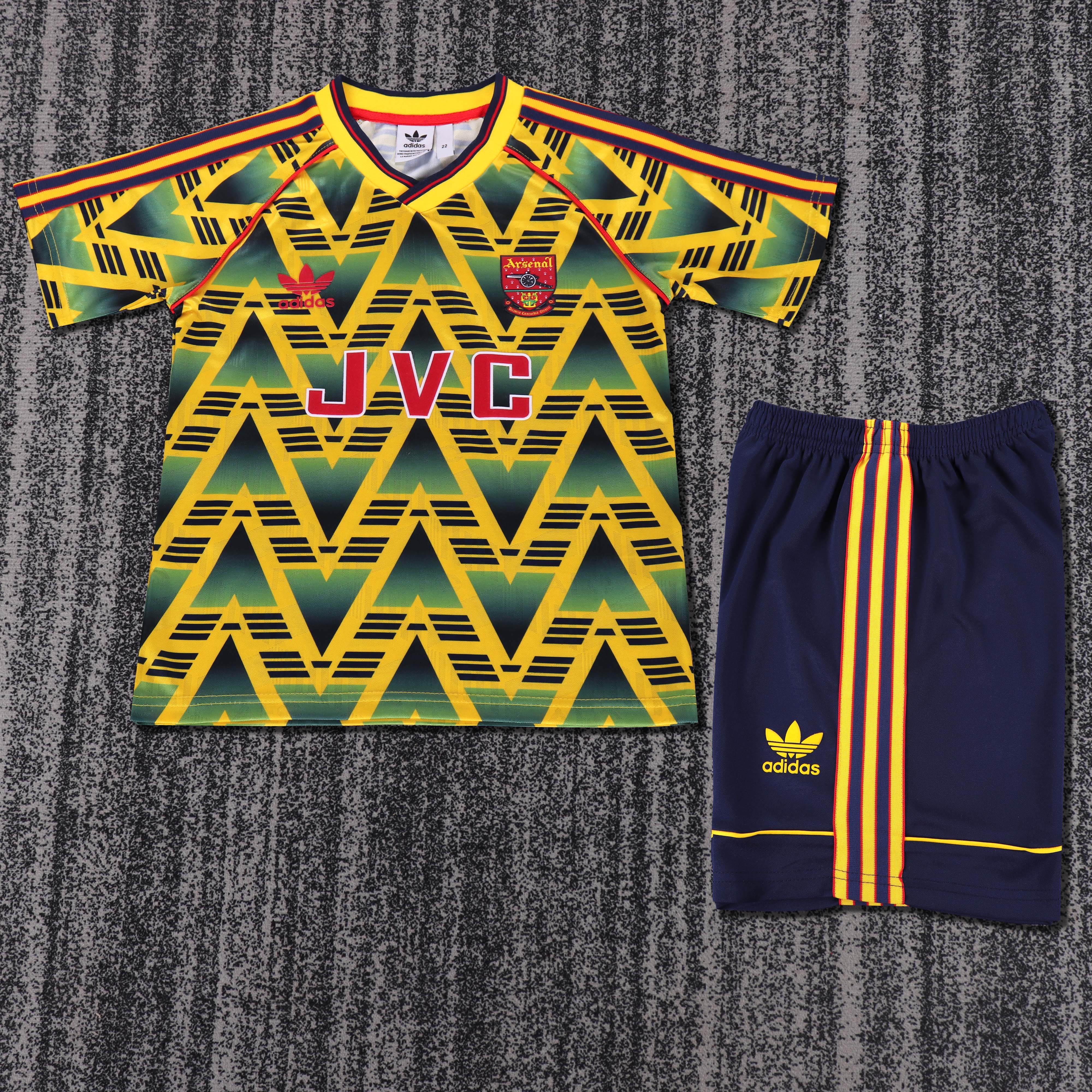 1991-1993 Retro Arsenal Away Football Shirt AAA fan-grade Kids Size