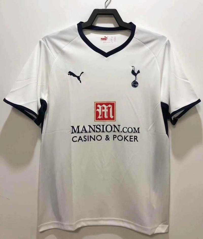 2008/2009 レトロ Tottenham Hotspur ホーム フットボールシャツ タイ品質