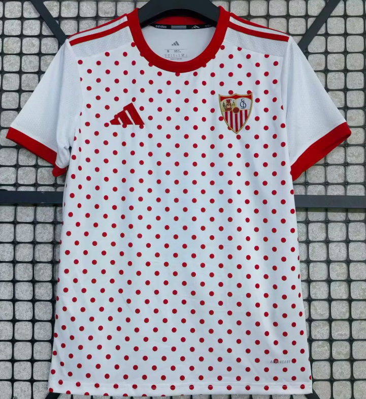 2025/2026 Sevilla Training Suit White Football Shirt AAA fan-grade