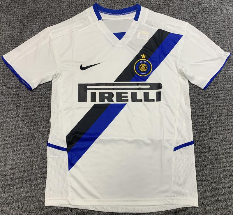 2002/2003 Retro Camiseta Visitante Inter Milan Calidad Tailandesa