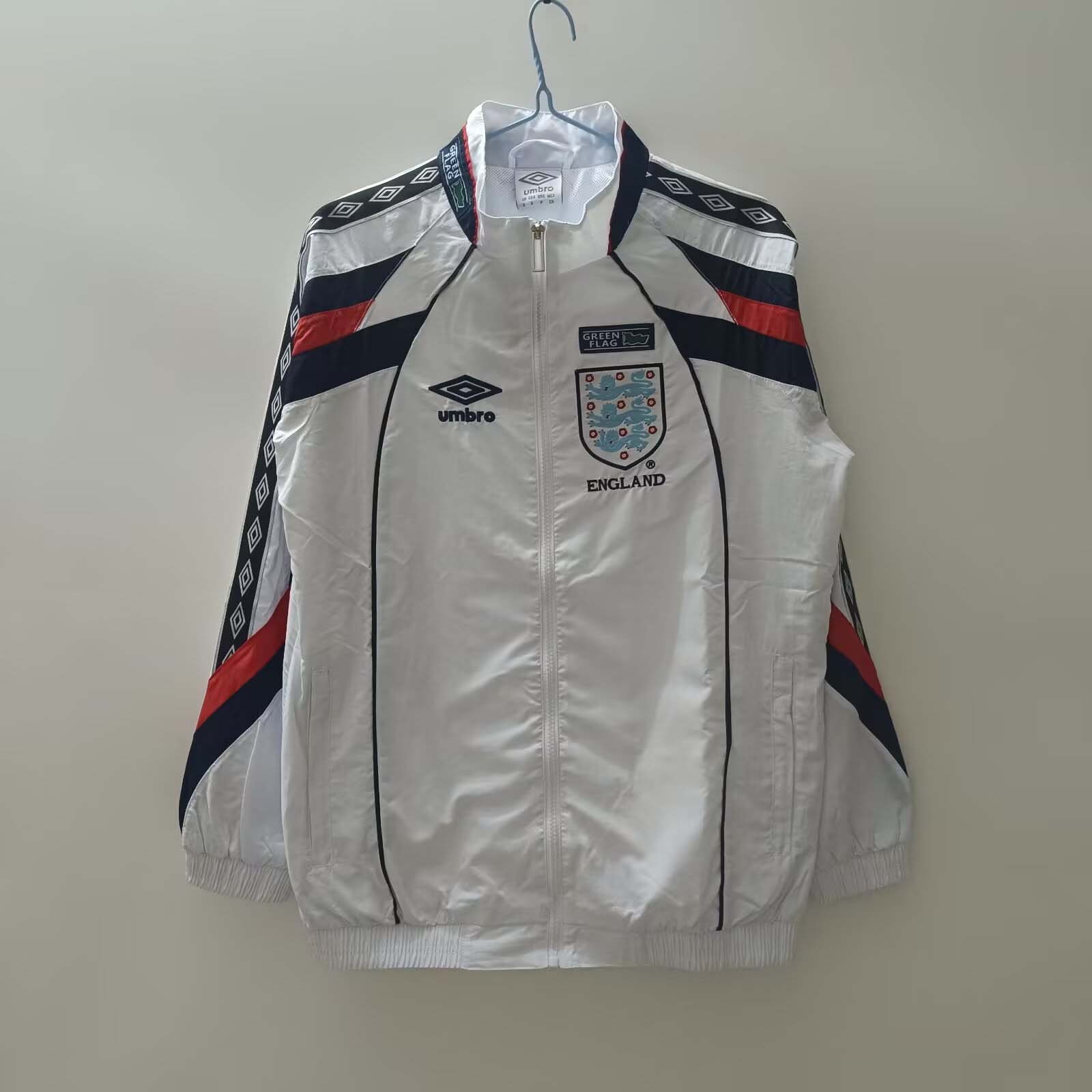 2024 England Windbreaker White Soccer Jersey AAA fan-grade