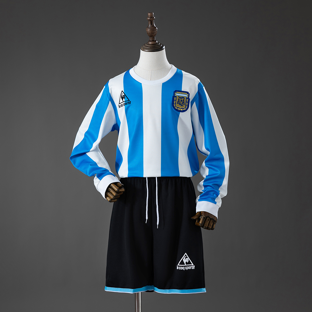 1998 Retro Argentina National Team Home Football Shirt AAA fan-grade Kids Size