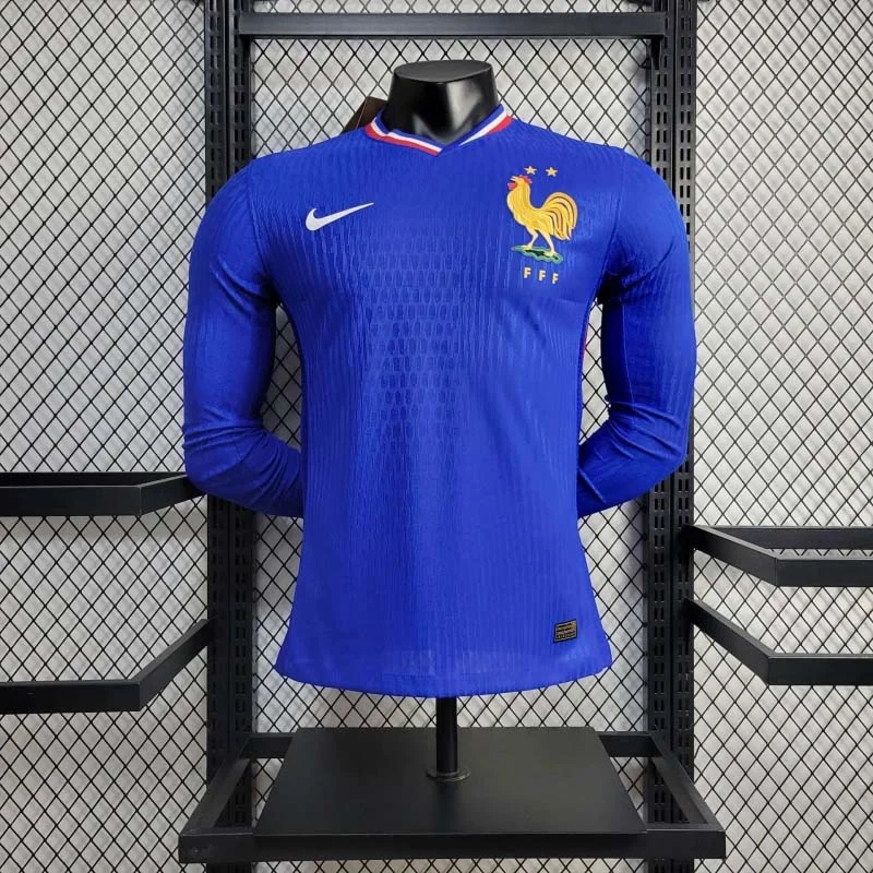 2024 Long Sleeve France Home Football Shirt AAA fan-grade