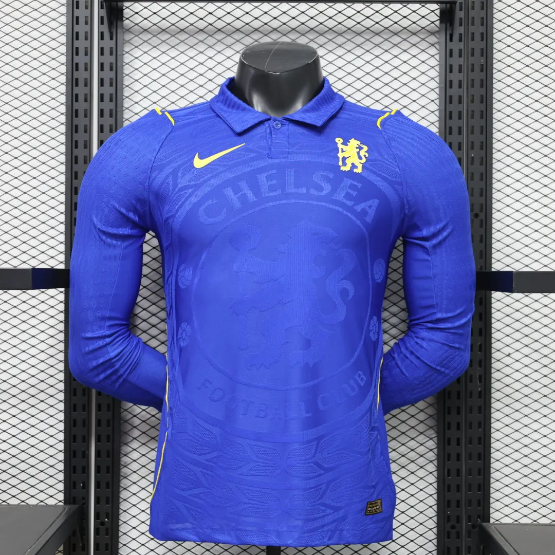2026/2027 Long Sleeve Player Version Chelsea Home Football Jersey 1:1 Thai Quality