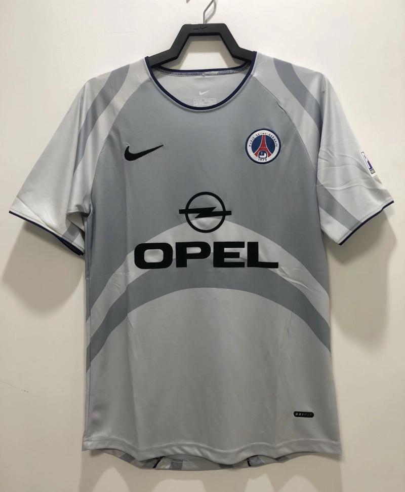 2001/2002 Retro Psg Paris Saint-Germain Camiseta Visitante Calidad Tailandesa