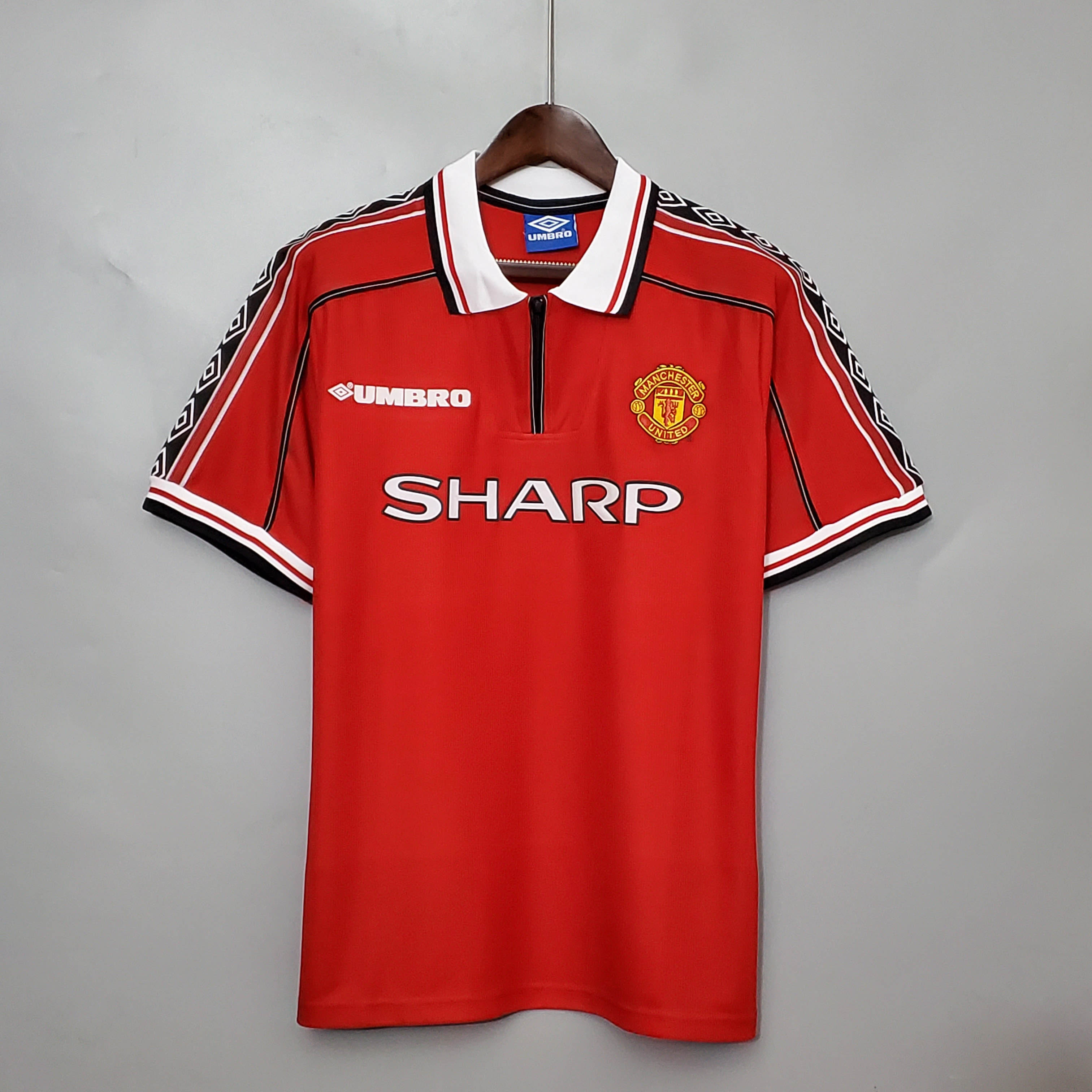 1998/1999 Retro Manchester United Home Football Shirt AAA fan-grade