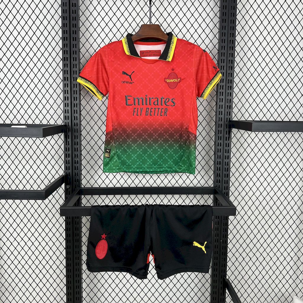 2025/2026 AC Milan Joint Edition Football Shirt AAA fan-grade Kids Size