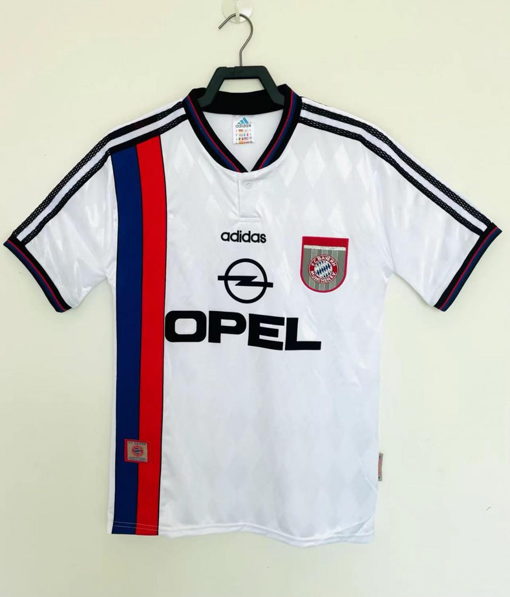 1997/1998 Retro Bayern Munich Away Football Jersey AAA fan-grade