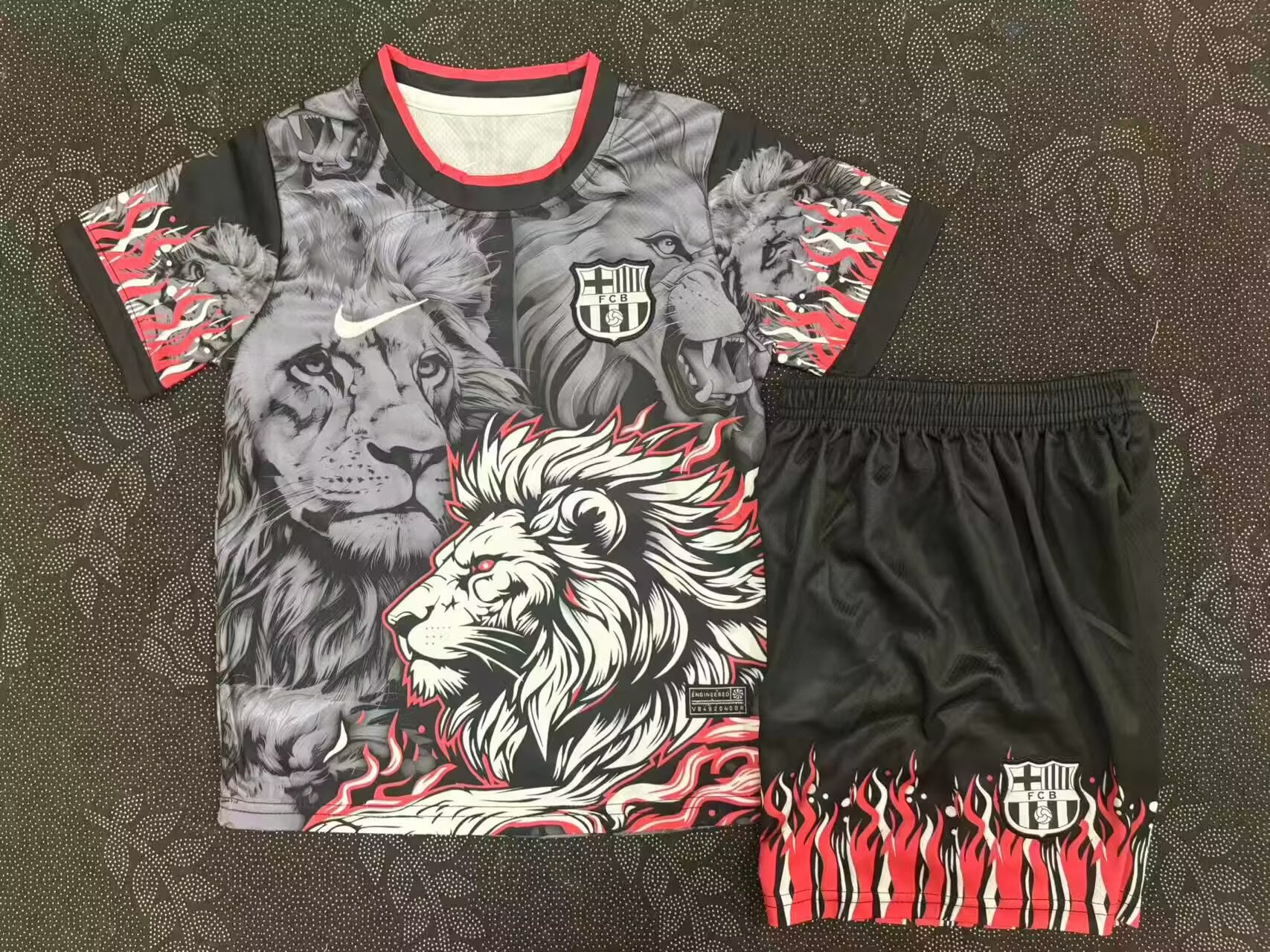 2025/2026 Barcelona Lion Special Edition Football Jersey AAA fan-grade Kids Size