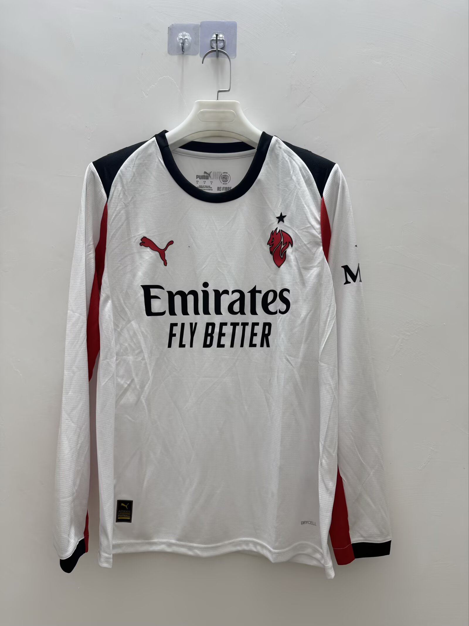 2025/2026 Long Sleeves AC Milan Home Football Jersey AAA fan-grade