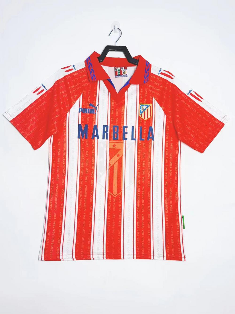 1995/1996 Retro Atletico Madrid Home Soccer Jersey AAA fan-grade
