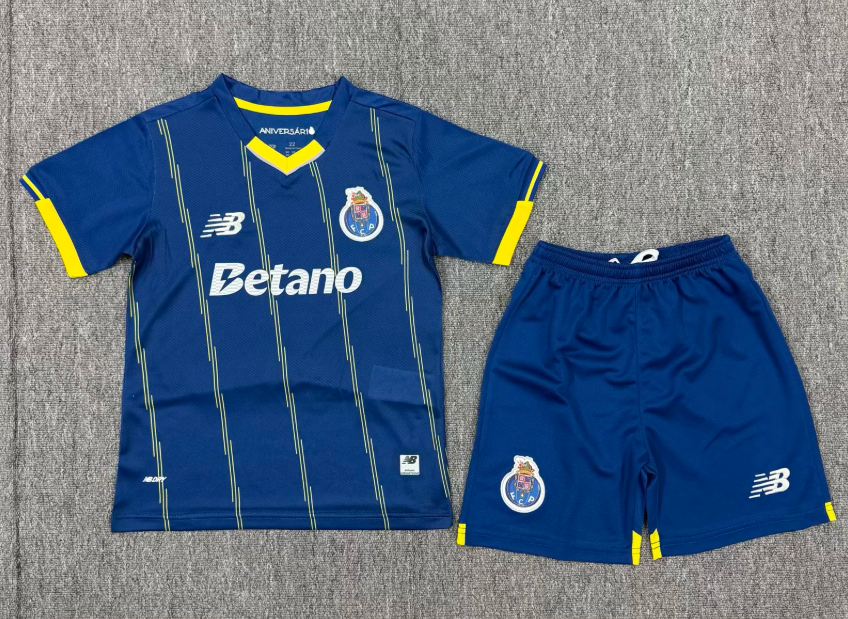 2025/2026 Porto Viertes Auswärts Fußballtrikot 1:1 Thai-Qualität Kindergröße