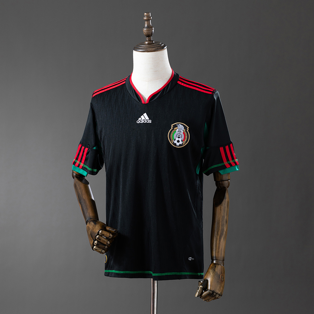 2010 Retro Mexico Away Black Football Shirt AAA fan-grade