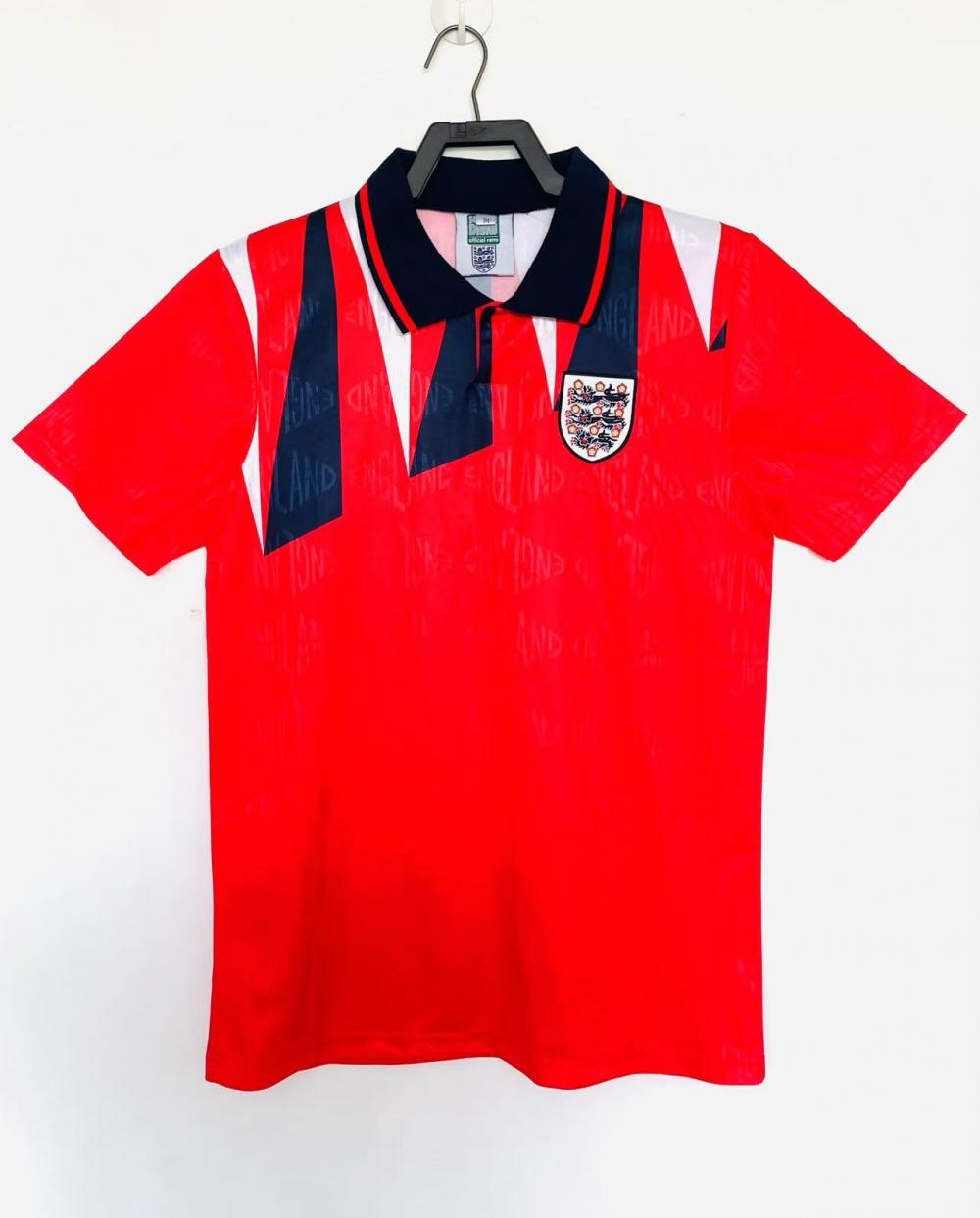 1992 Retro England Away Soccer Jersey AAA fan-grade