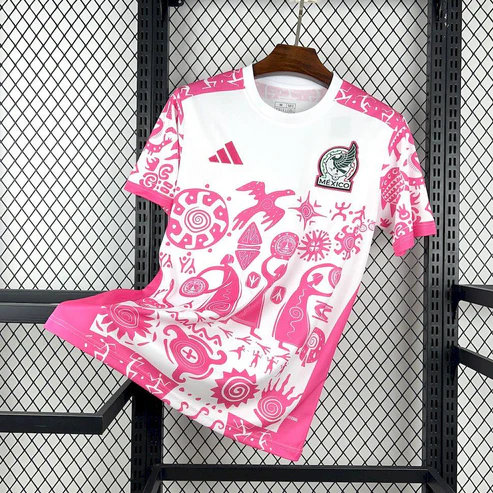 2025/2026 Mexico Concept Special Pink-White Football Jersey AAA fan-grade