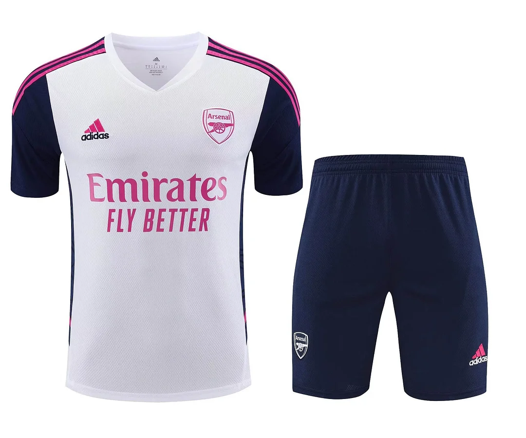 2022/2023 Arsenal Training Wear White Set Soccer Jersey — view 2