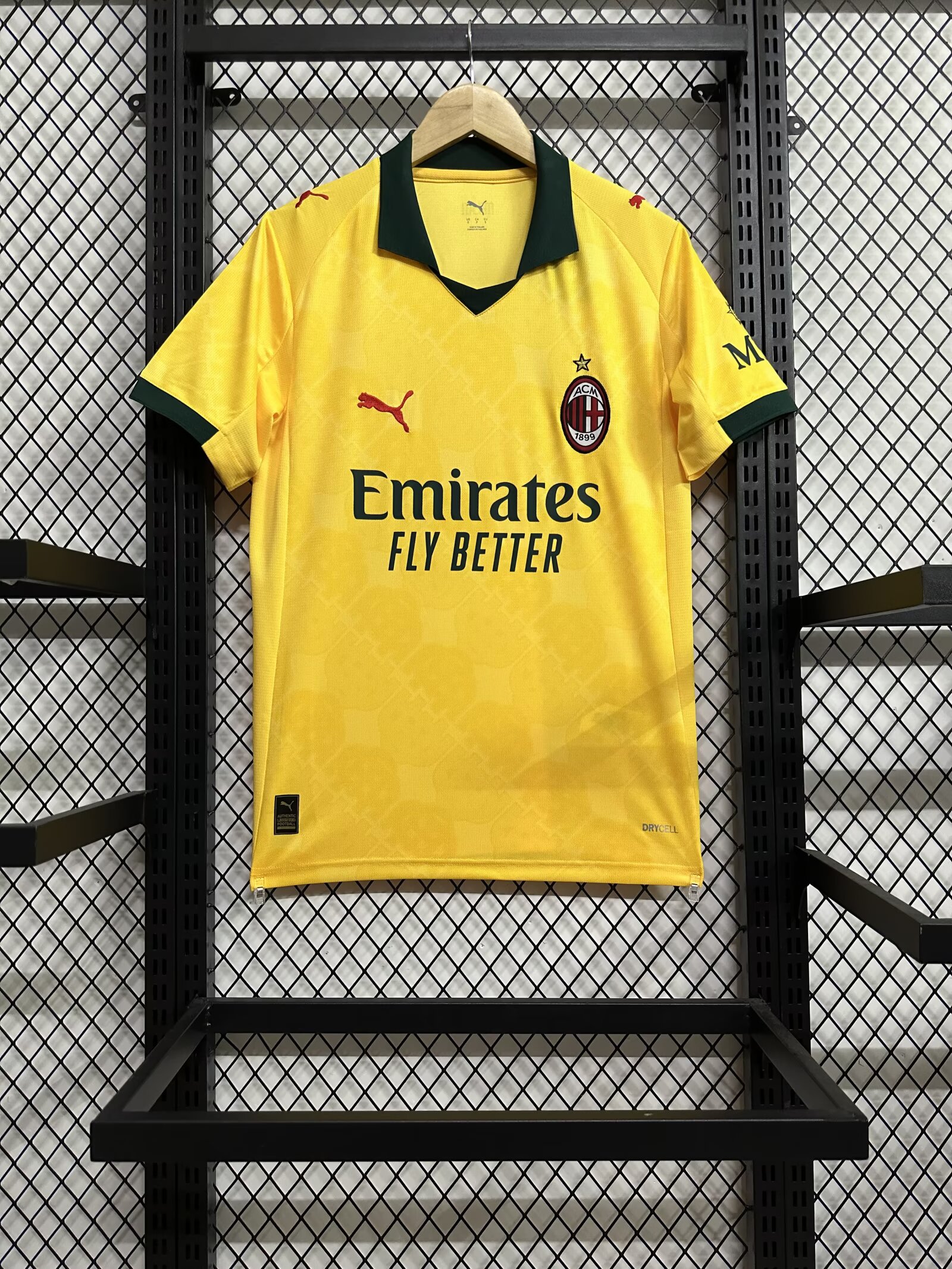 2025/2026 AC Milan Third Away Yellow Football Jersey AAA fan-grade