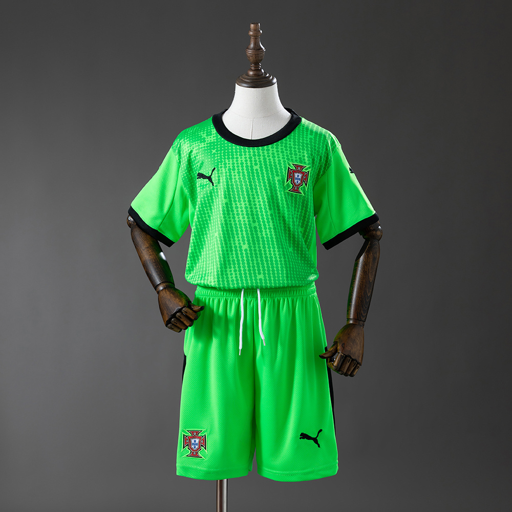 2026 Portugal Fluorescent Green AAA fan-grade Kids Size Jersey