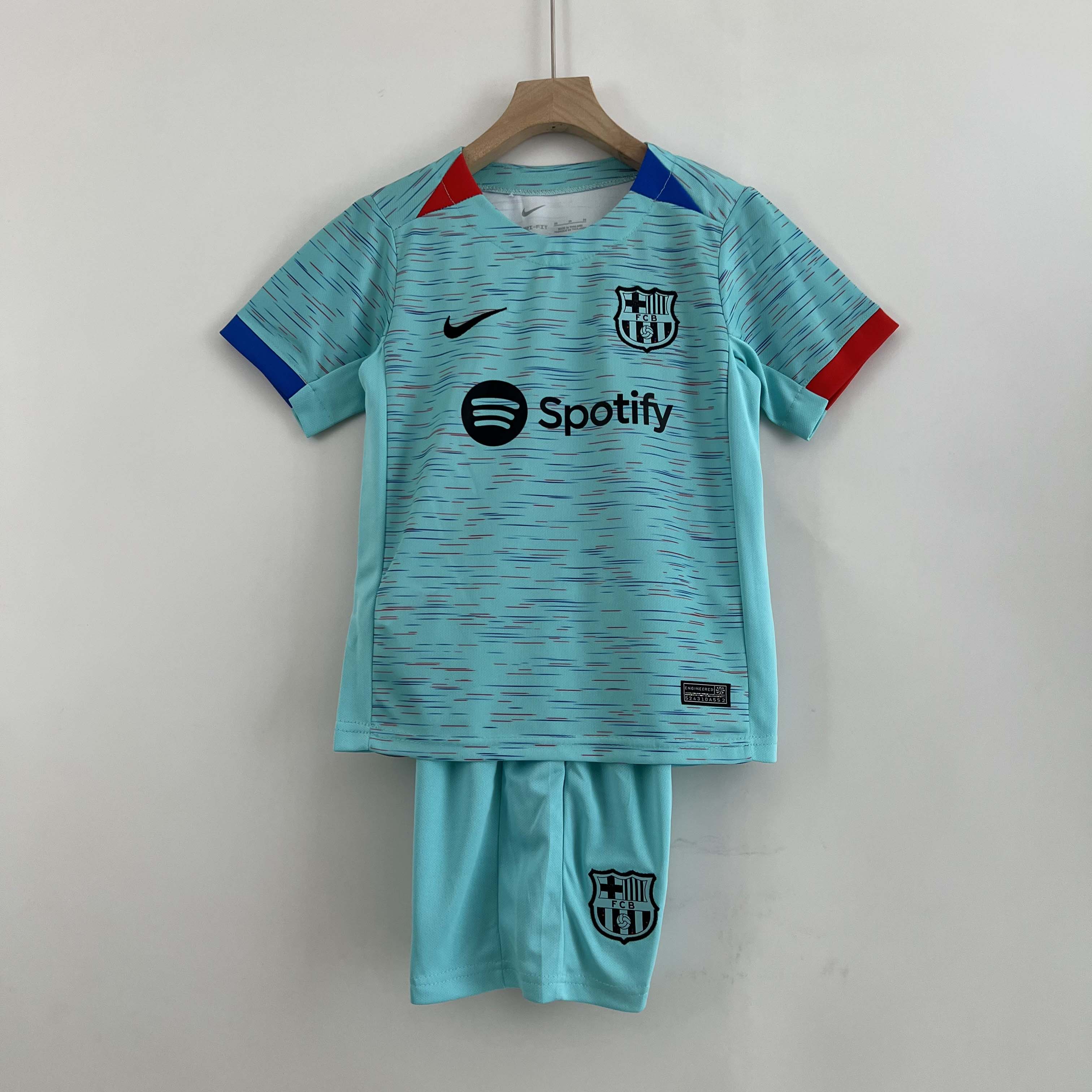 2023/2024 Barcelona Third Away Football Shirt AAA fan-grade Kids Size