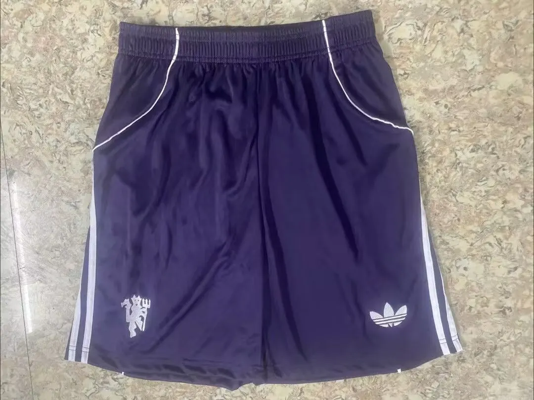 2025/2026 Manchester United Blue Purple Shorts AAA fan-grade