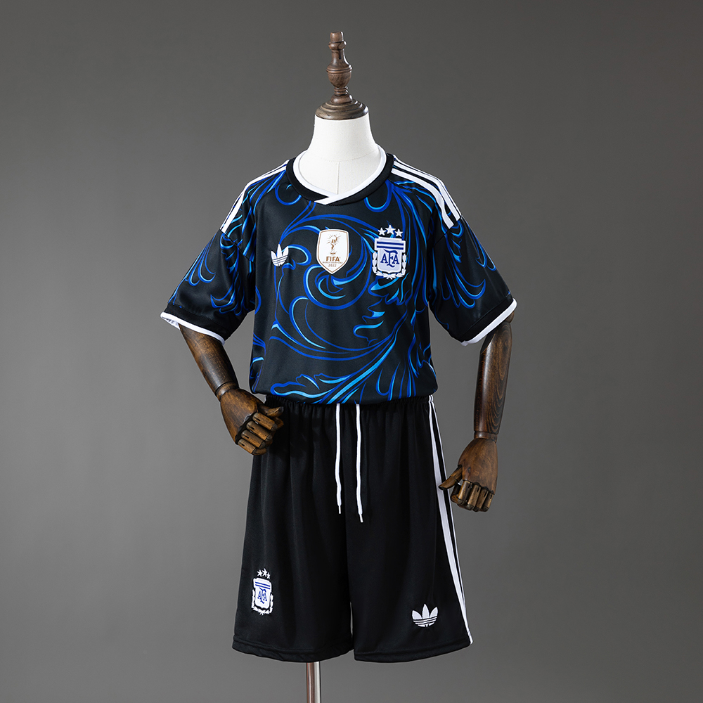 2026 Argentina National Team Away Football Shirt AAA fan-grade Kids Size