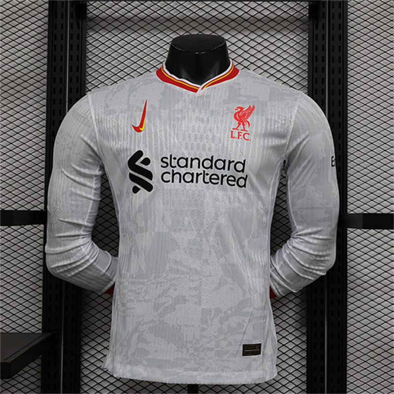 2024/2025 Long Sleeve Liverpool Third Away Player Version Football Shirt AAA fan-grade