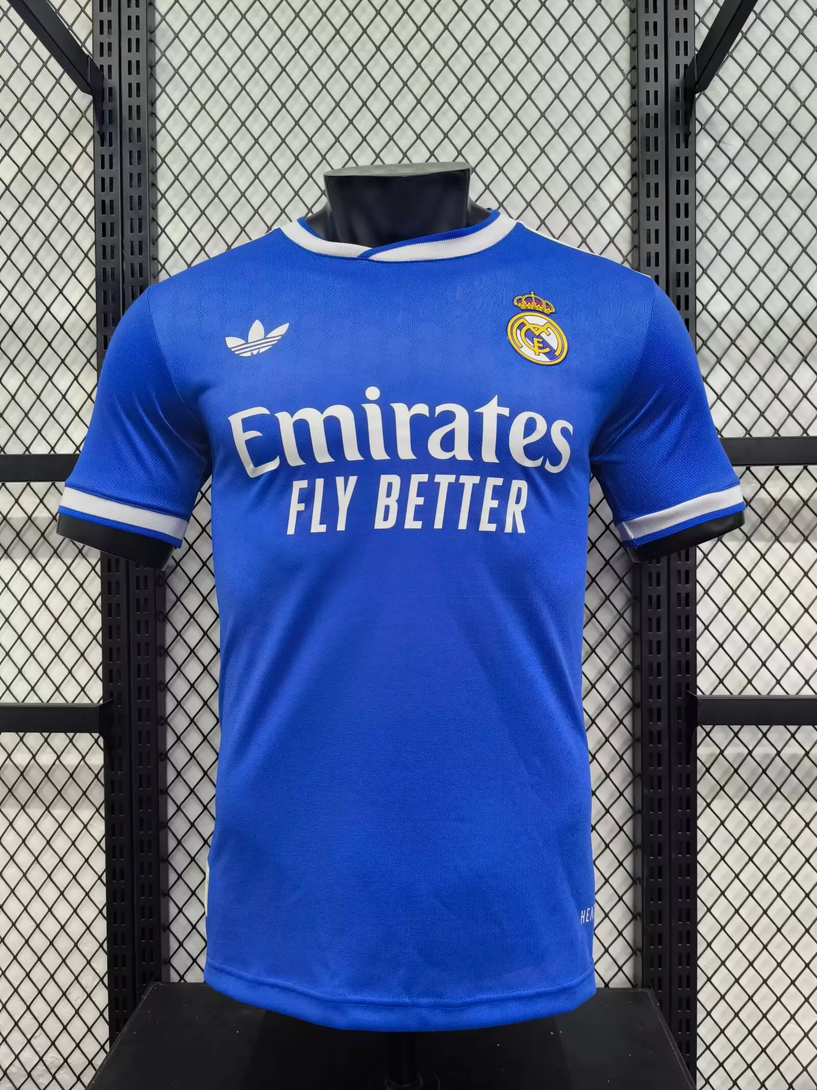 2025/2026 Player Version Real Madrid Third Away Blue Football Jersey AAA fan-grade