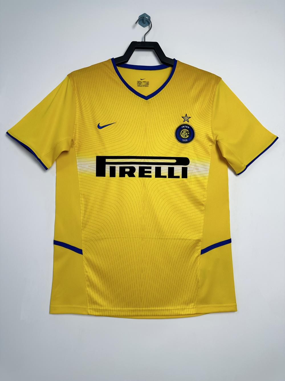2002/2003 Retro Inter Milan Tercera Camiseta Visitante Calidad Tailandesa