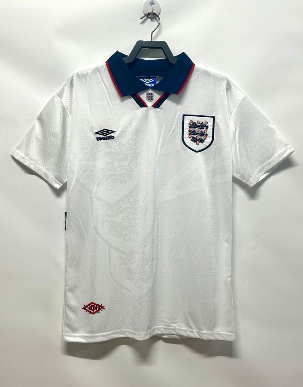 1994-1995 Retro England Home Soccer Jersey AAA fan-grade
