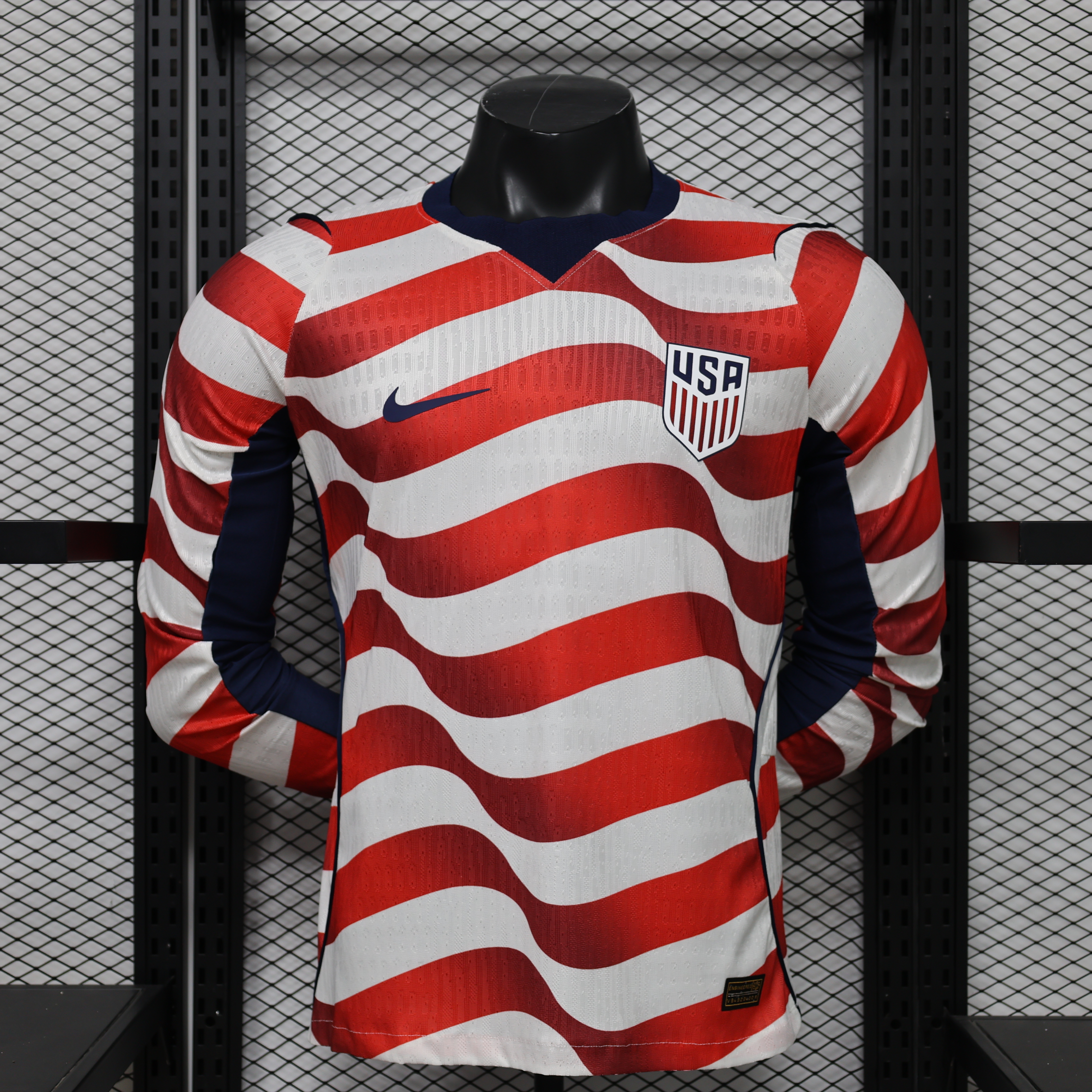2026 Long Sleeve Player Version United States National Team Home Football Jersey 1:1 Thai Quality