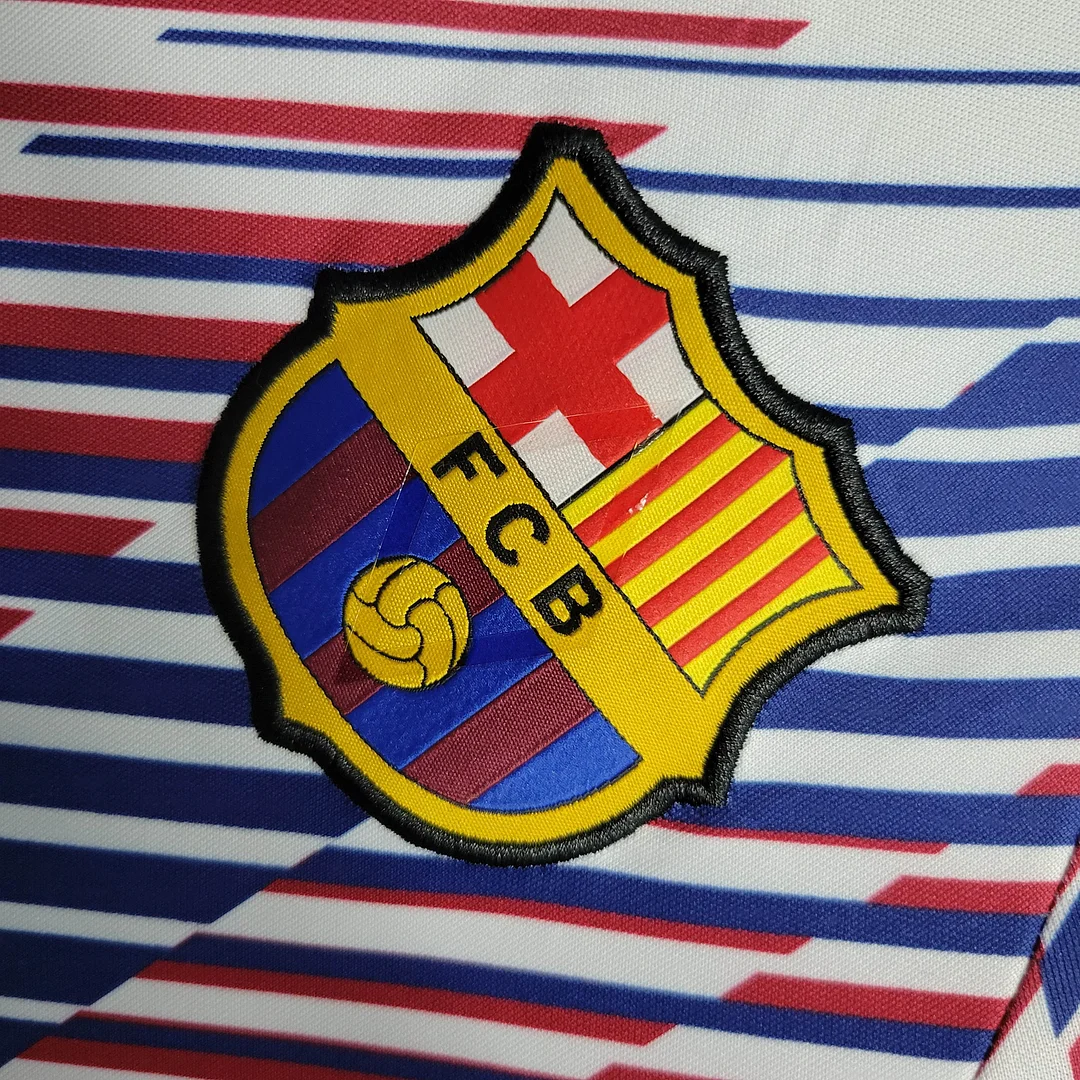 2023/2024 Barcelona Training Wear Red White Blue Jersey — view 9