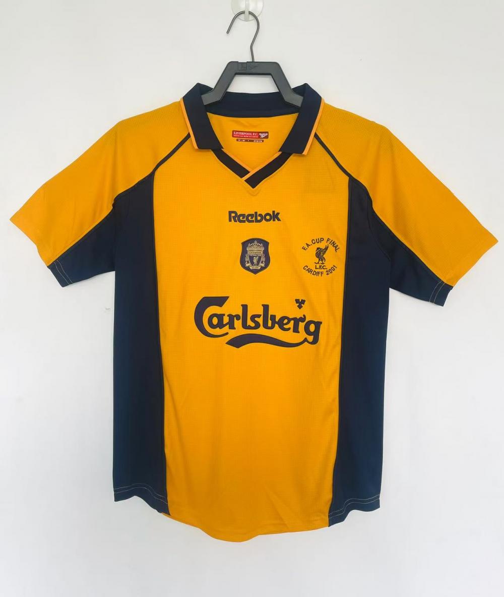 2000/2001 Retro Liverpool FC Tercera Camiseta Visitante Calidad Tailandesa