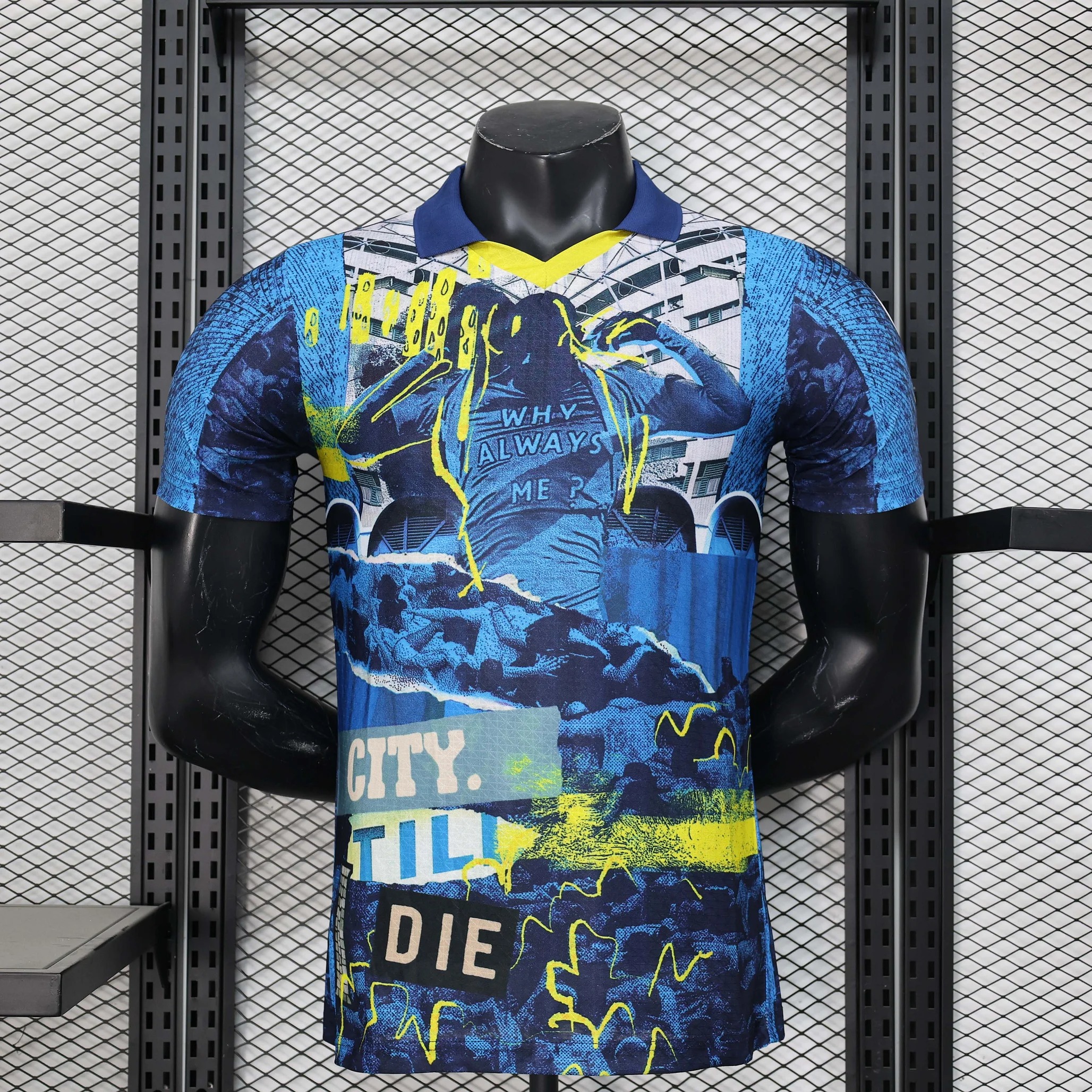 2025/2026 Player Version Manchester City Limited Edition Blue Football Shirt 1:1 Thai Quality