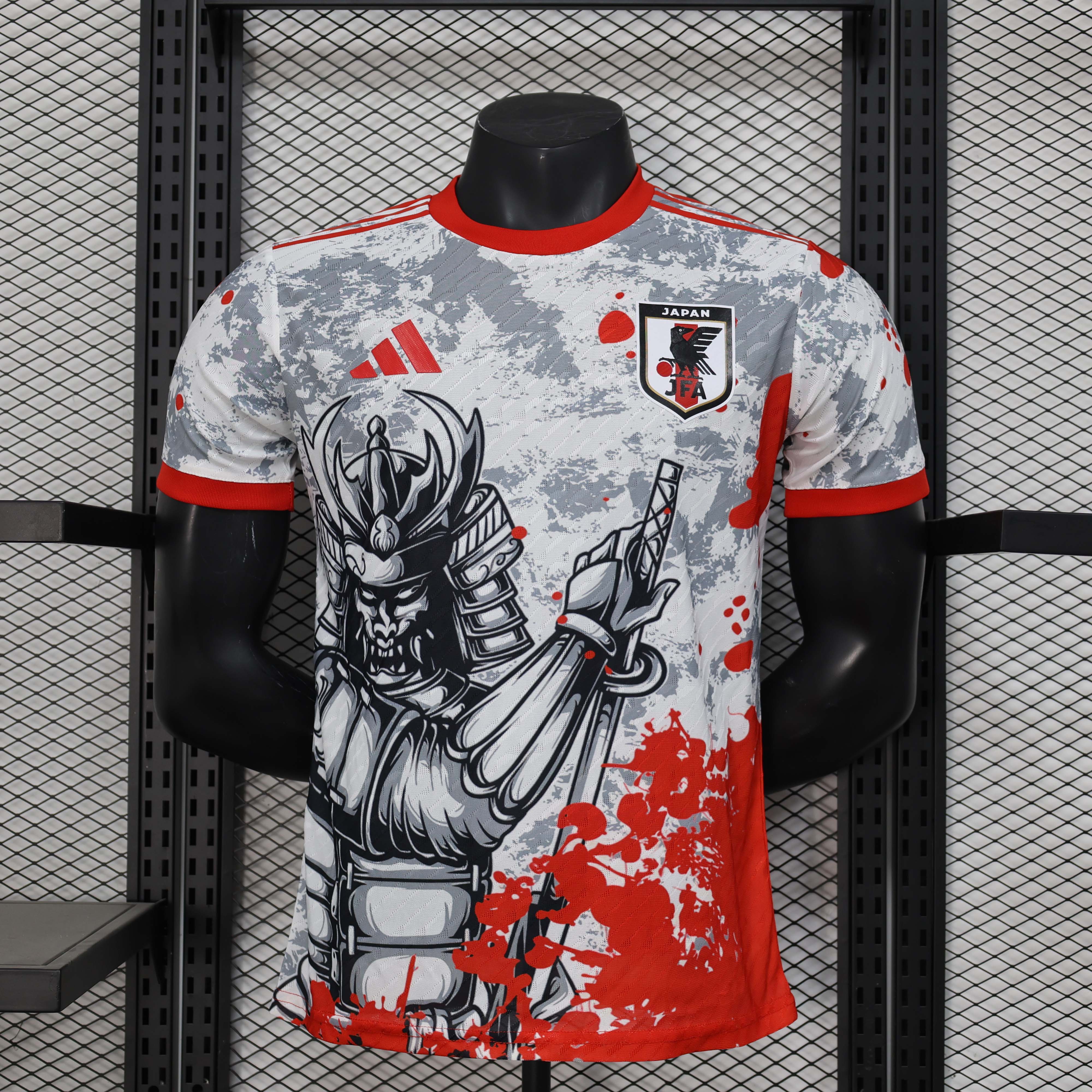 2024 Player Version Japan Special Edition Grey and red Football Shirt AAA fan-grade