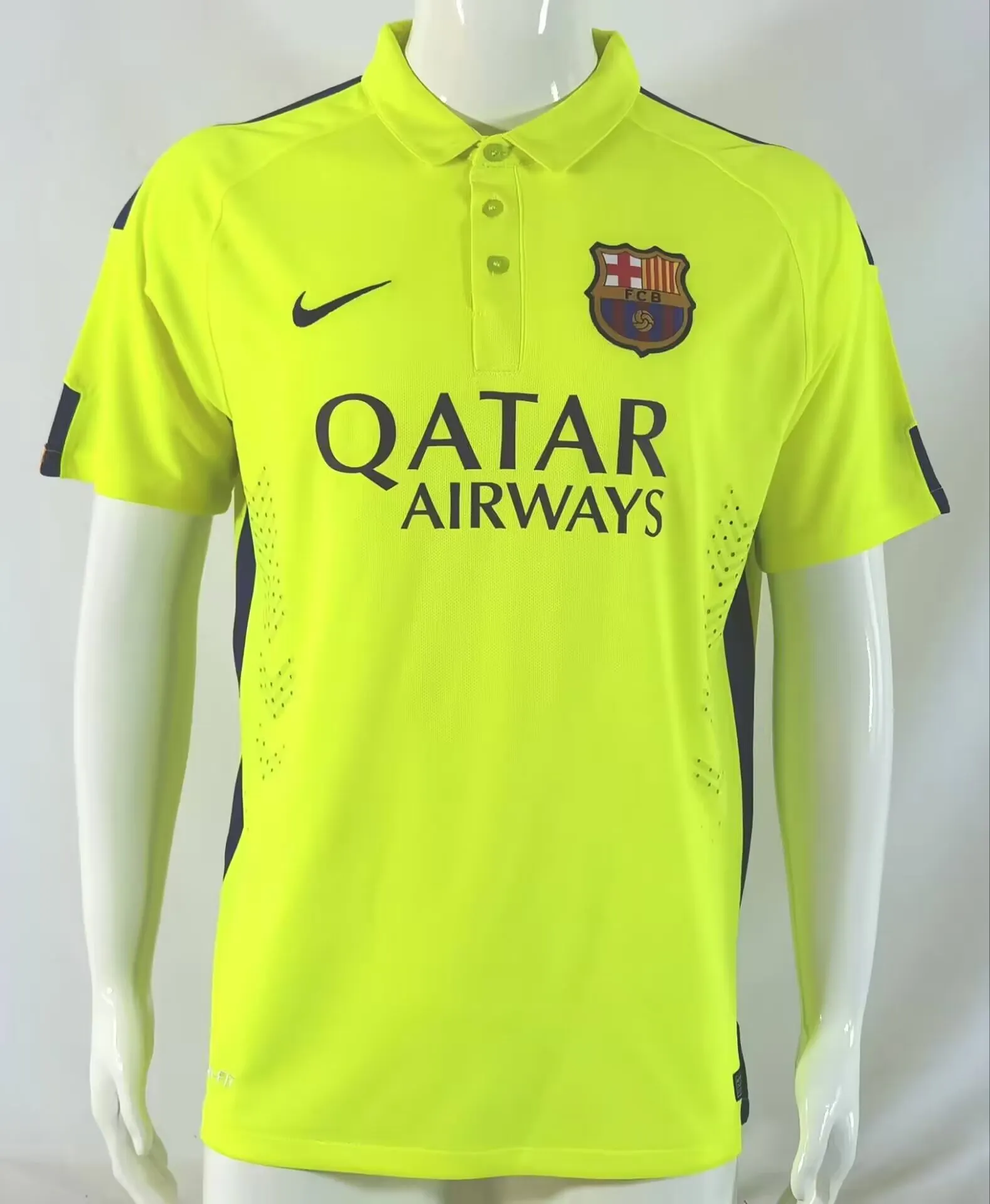 2014/2015 Retro Barcelona Drittauswärts Fußballtrikot Thai-Qualität